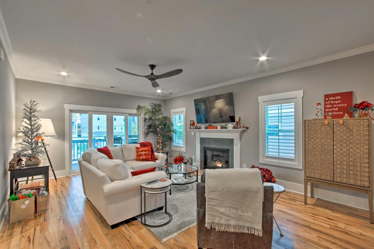Bright Coastal Abode With Porch And Beach Access! Carolina Beach Exteriör bild