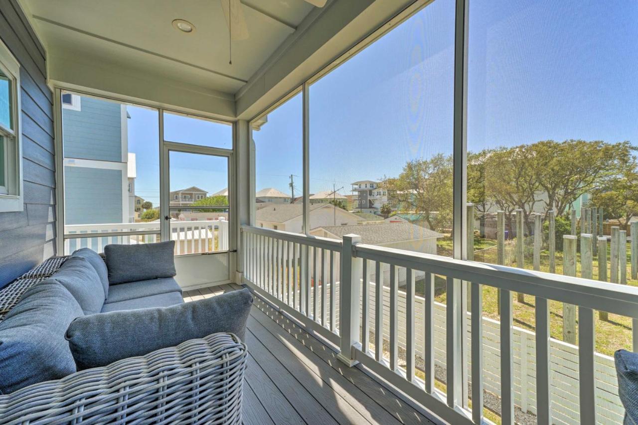 Bright Coastal Abode With Porch And Beach Access! Carolina Beach Exteriör bild